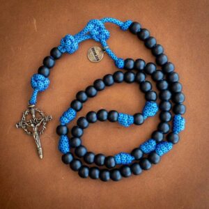 Terço Virtus - Azul Diamante e Preto