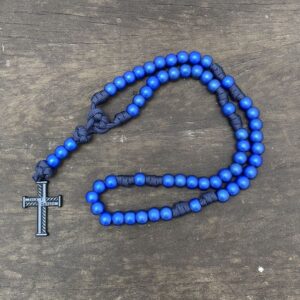 Terço Virtus - Marinho e azul fosco