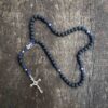 Terço de Nossa Senhora Aparecida Agilis 8mm - Azul e Preto