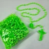 Pct 12 Terço Plástico Nylon Verde